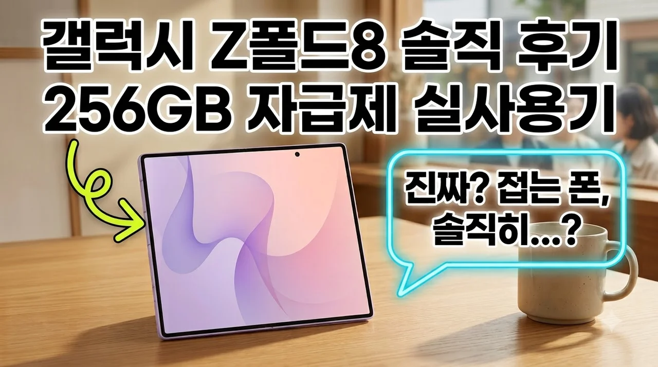 갤럭시 Z폴드8 256GB 자급제 SM-F971N 실사용 솔직 후기