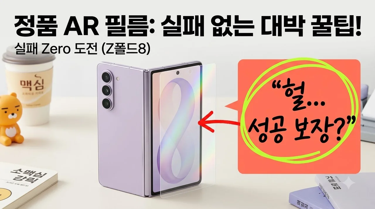 [정품 AR] 삼성 액정보호필름 갤럭시Z 폴드8 부착 후기와 꿀팁