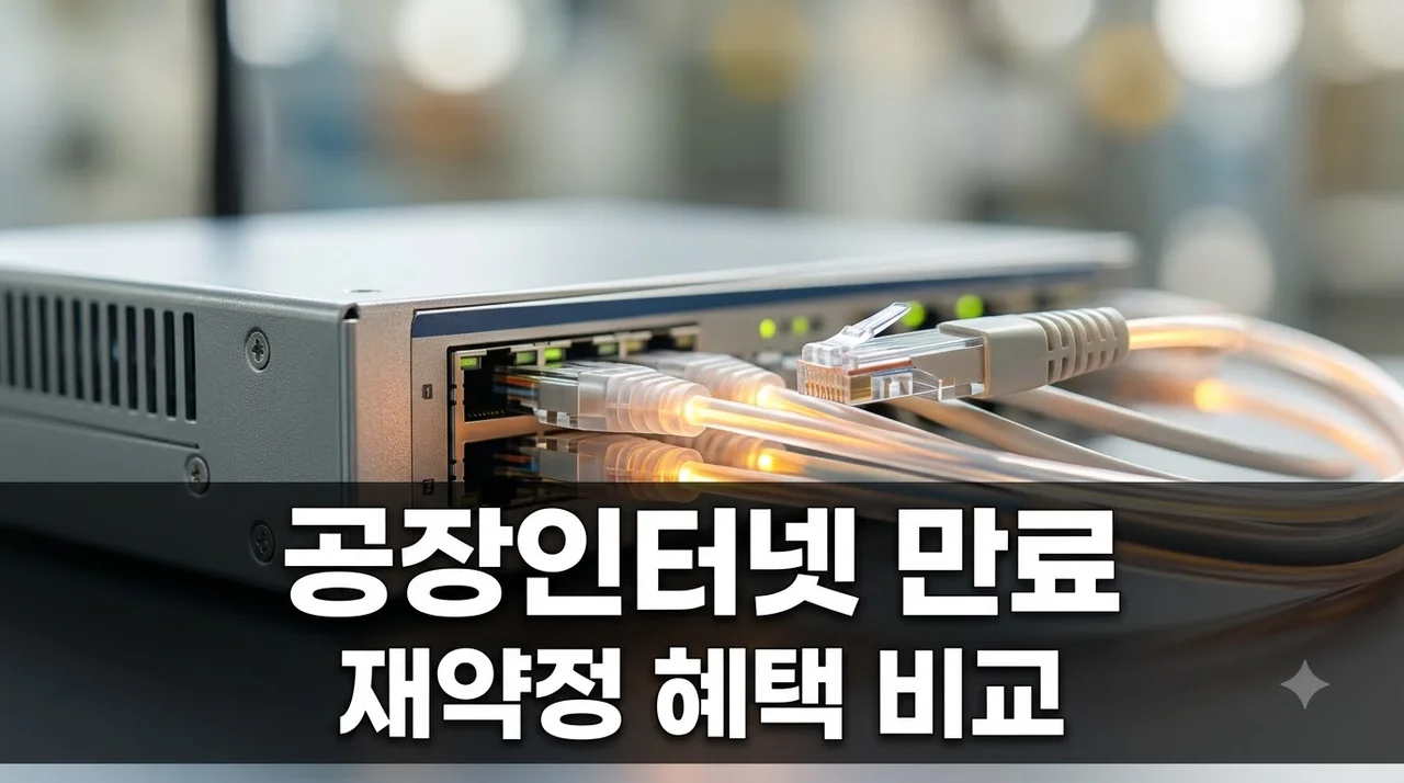 공장 인터넷 3년 만료 그냥 두면 손해일까? 2026 혜택 완벽정리