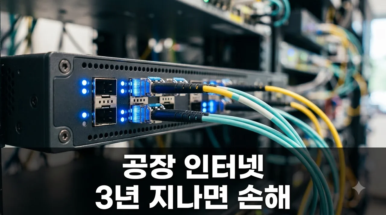 공장 인터넷 3년 넘게 쓰면 손해 보는 이유와 교체 꿀팁