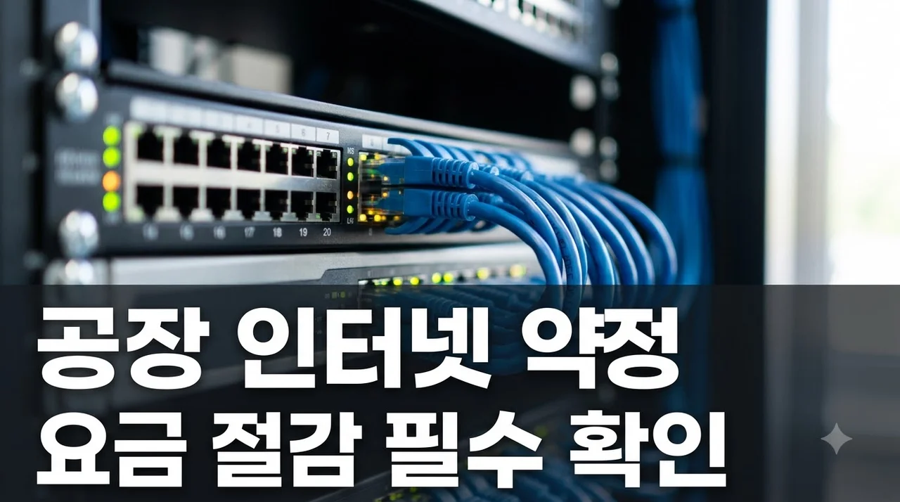 공장 인터넷 약정 끝났는데 계속 사용 중이라면? 손해 안 보는 요금 절감법