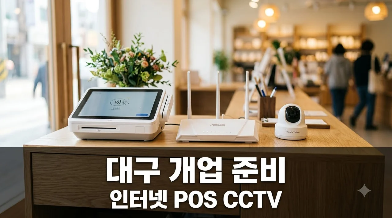 대구 개업 준비 체크리스트: POS, CCTV, 인터넷 한 번에 해결하는 법