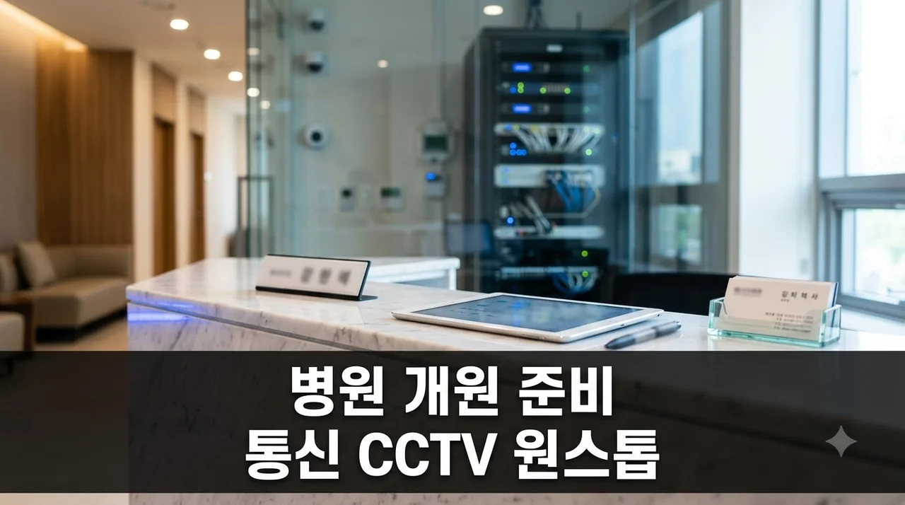 병원 개원 준비 인터넷전화·CCTV·네트워크 한 번에 끝내기 총정리