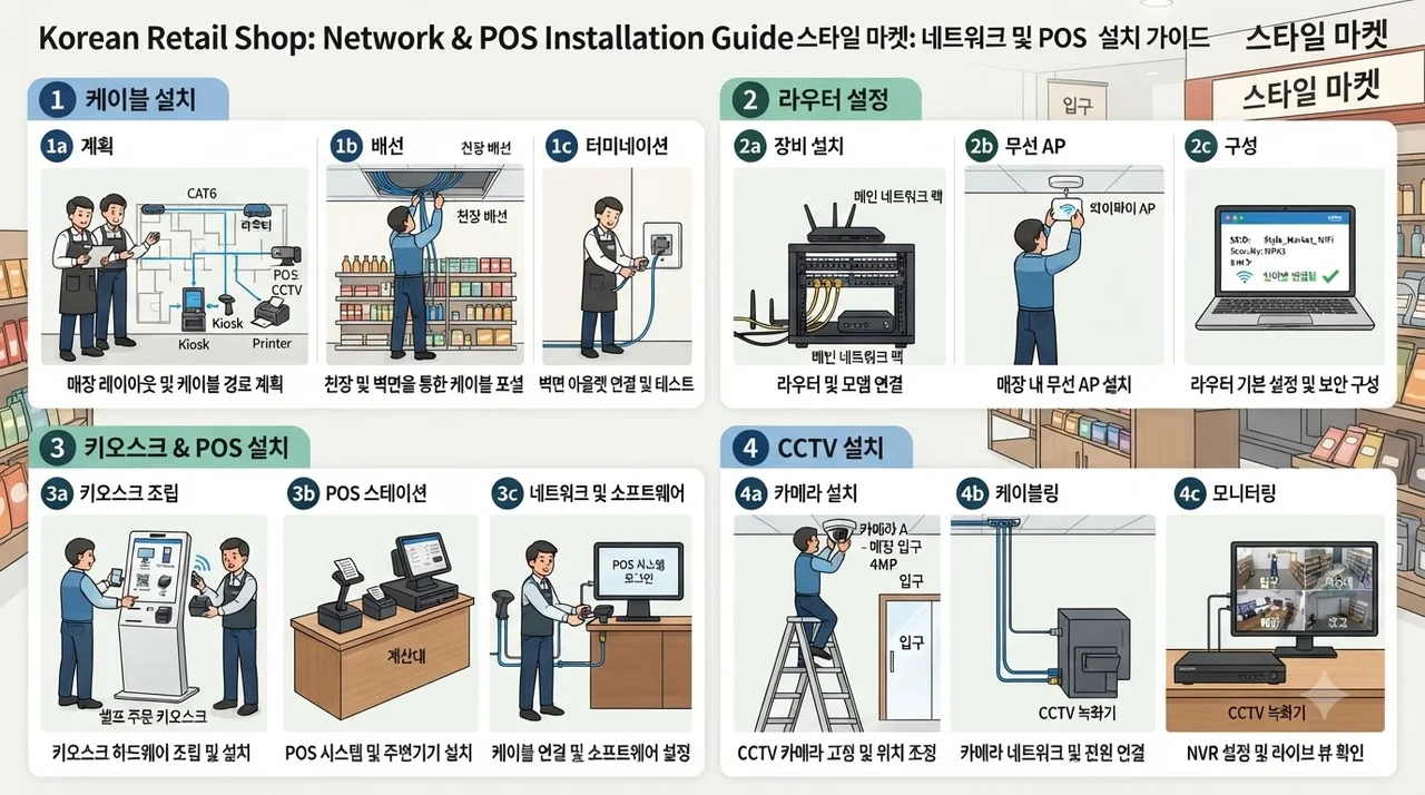 인터넷 가입부터 키오스크 설치까지 4단계 실전 절차