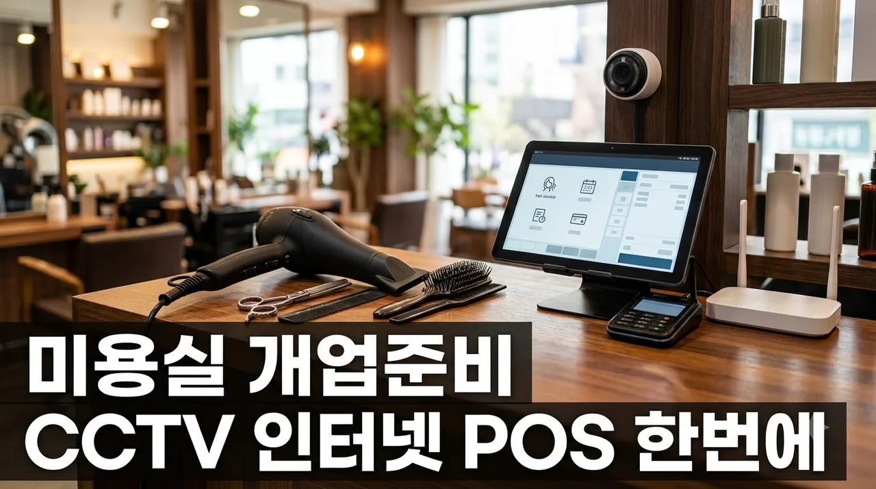 미용실 개업 준비, CCTV·인터넷·POS 한번에 해결하는 설치 팁