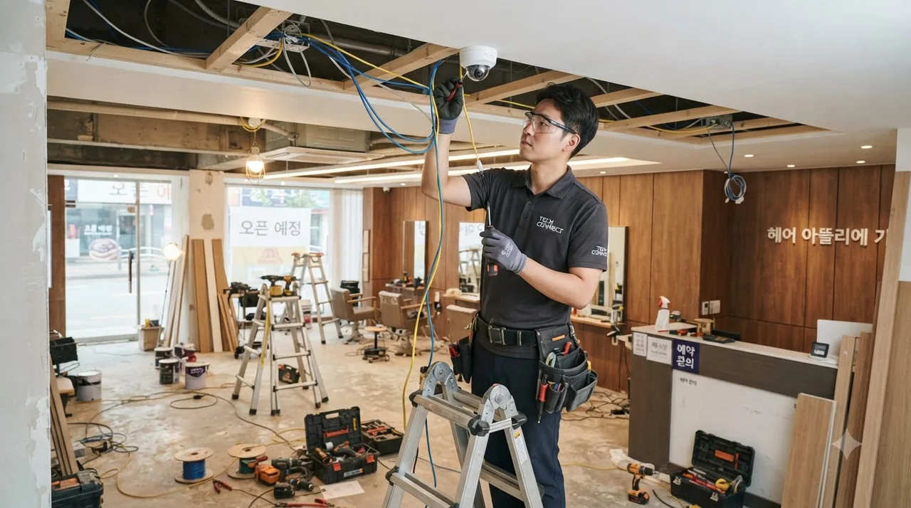 미용실 CCTV·인터넷·POS 원스톱 구축 4단계 절차