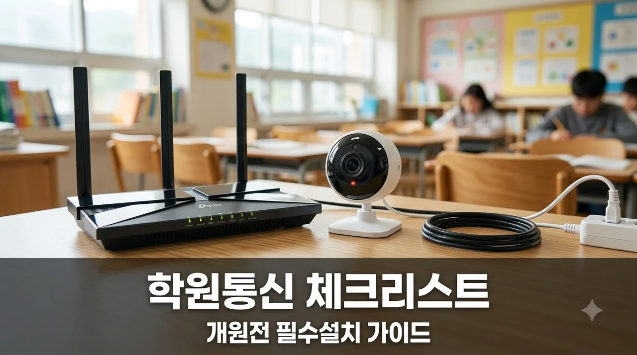 학원 오픈 전 인터넷 IPTV CCTV 설치 체크리스트 완벽가이드