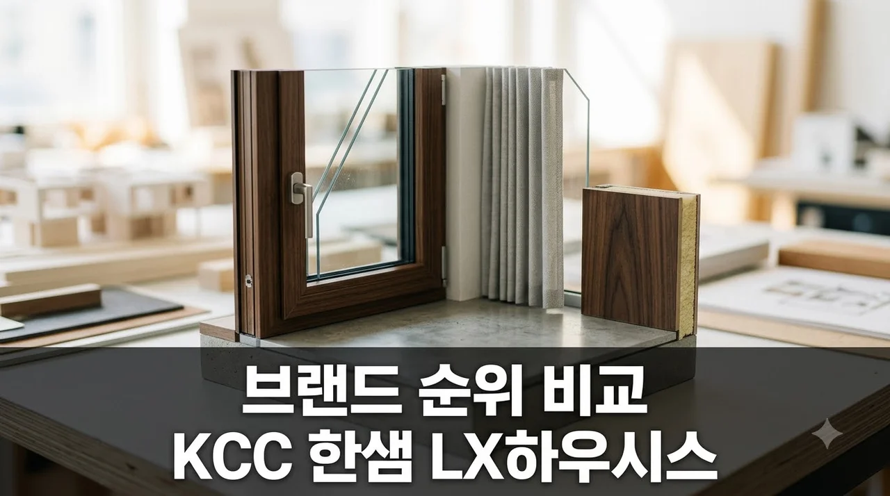 2026년 8월 인테리어 브랜드 순위: KCC·한샘·LX하우시스 완벽 비교