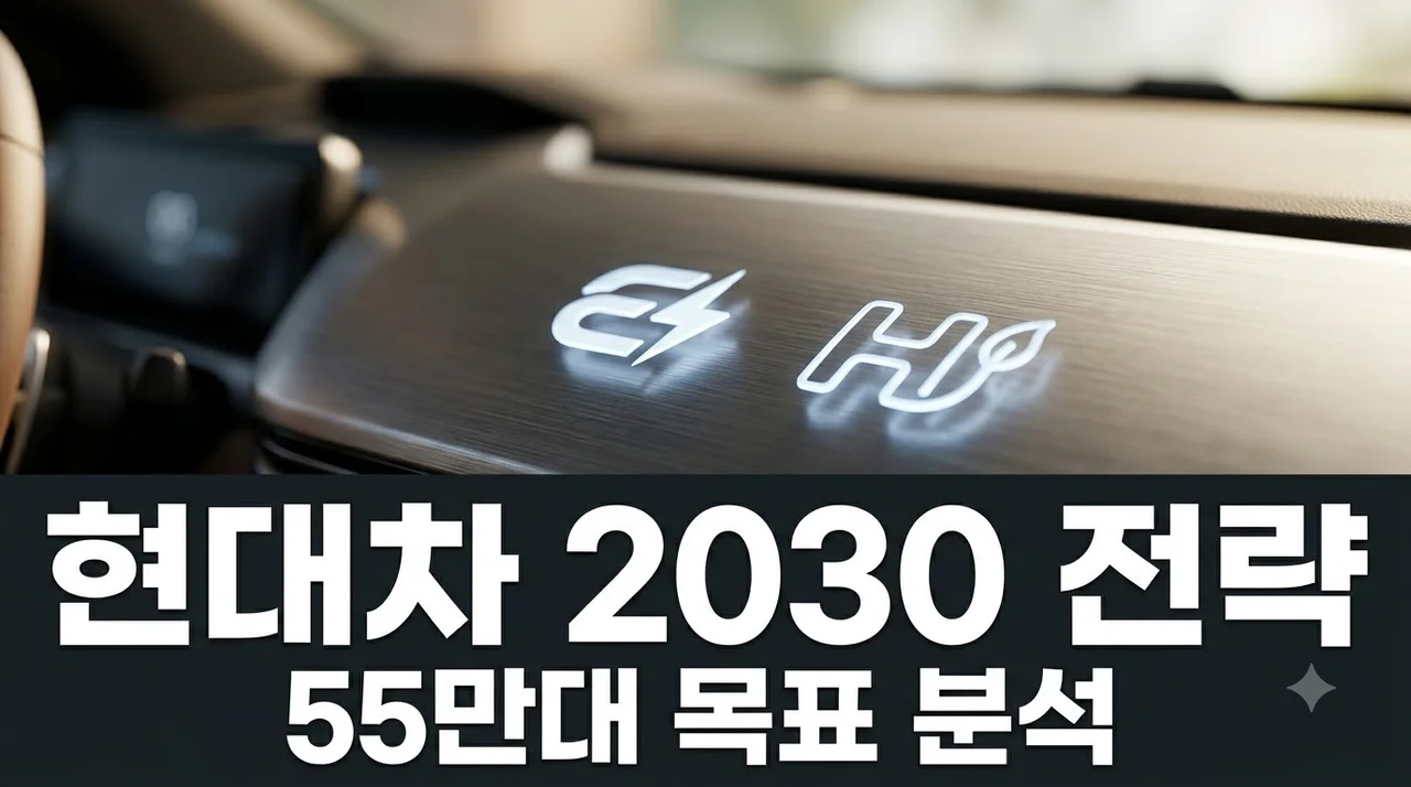 현대차 2030 전략 분석! 미국 하이브리드·유럽 전기차 차이 및 555만대 목표 총정리