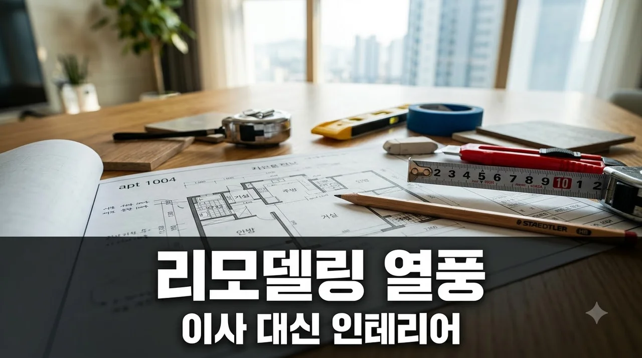 아파트 리모델링 수요 급증! 3040이 이사 대신 인테리어 선택한 4가지 이유