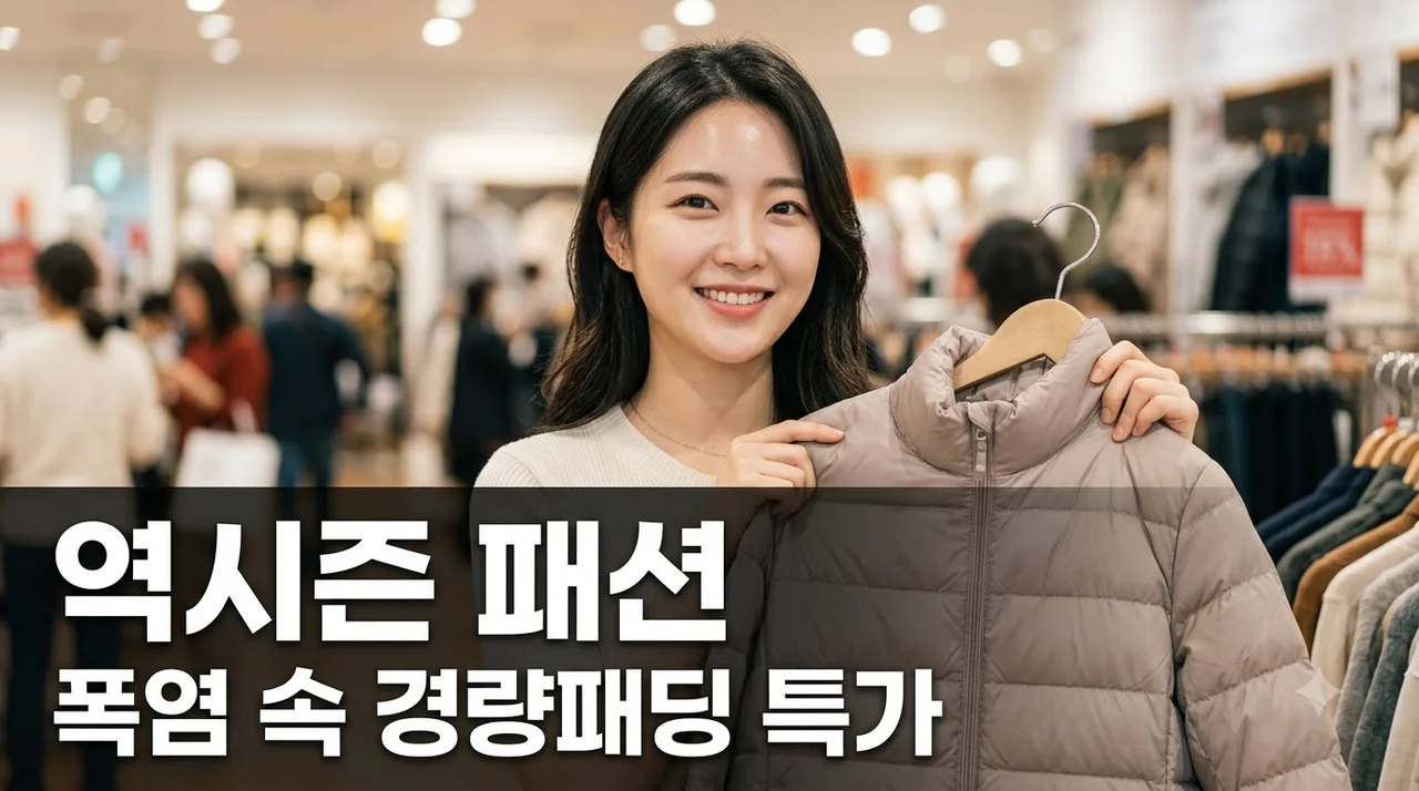 역시즌 패션 35도 폭염에 경량패딩 검색 105% 급증한 이유 3가지