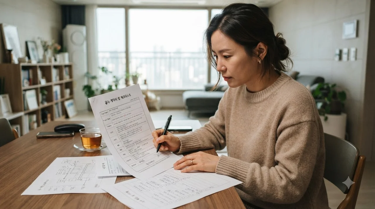 실패 없는 인테리어 계약을 위한 체크리스트