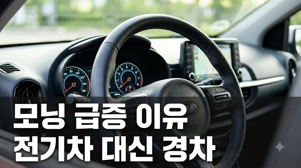 "전기차 부담에 턴했다?" 모닝 판매량 77.6% 급증한 뜻밖의 이유..