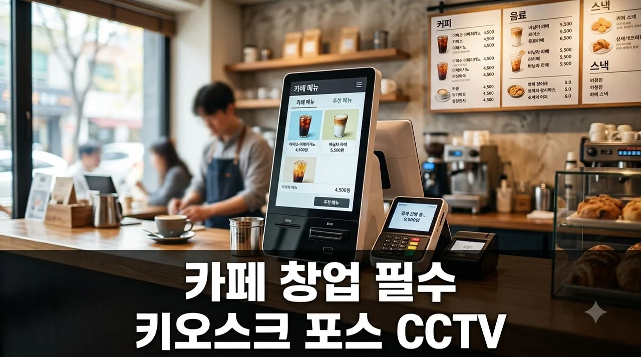 "설마 전부 따로 계약하나요?" 카페 창업 키오스크 POS CCTV 설치 체크리스트 5가지
