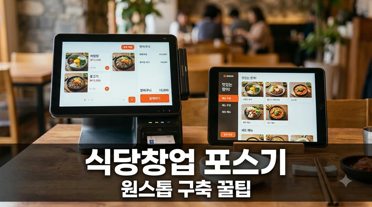 식당 창업 테이블오더·POS·카드단말기 원스톱 구축.. 모르면 300만원 손해본다고?