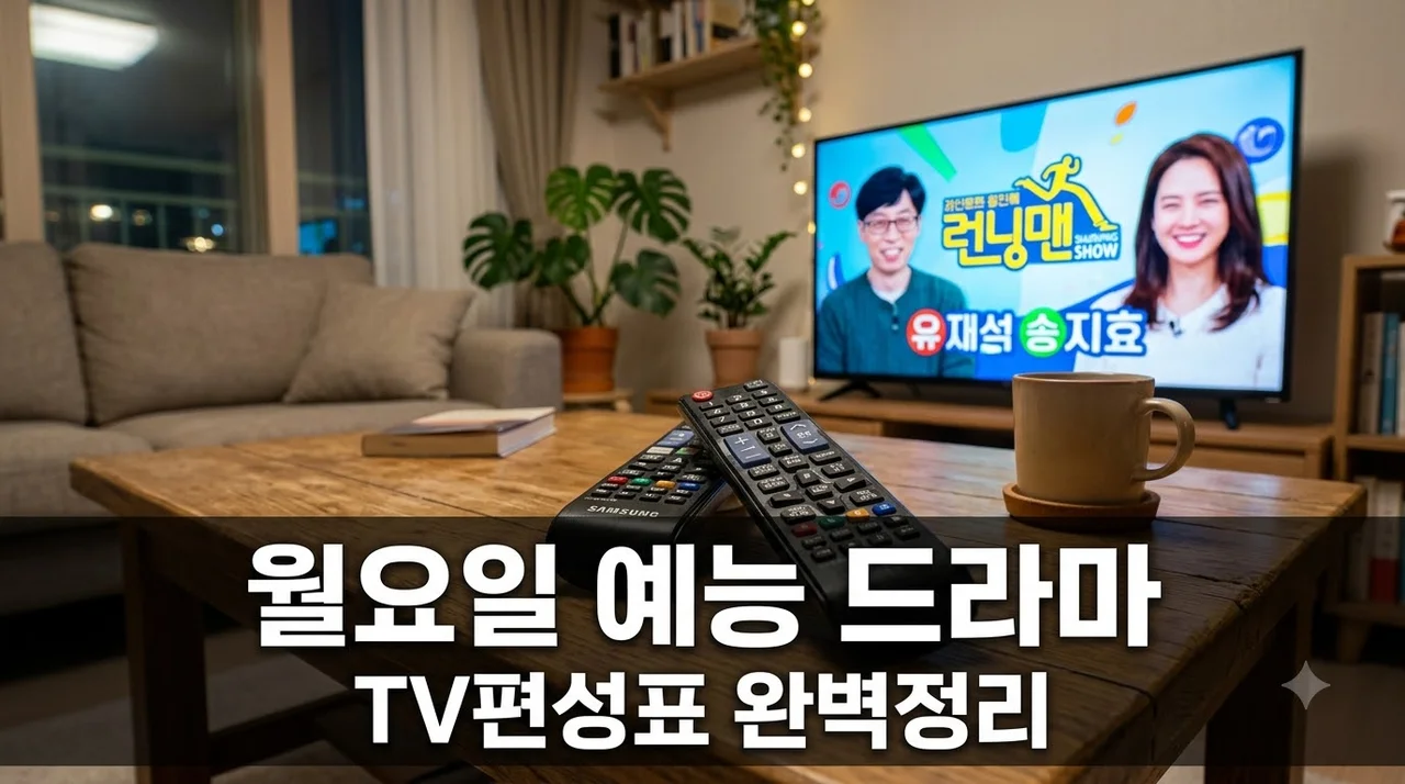 월요일 저녁 뭐 보지? 오늘 예능·드라마 TV편성표 방송시간 총정리..