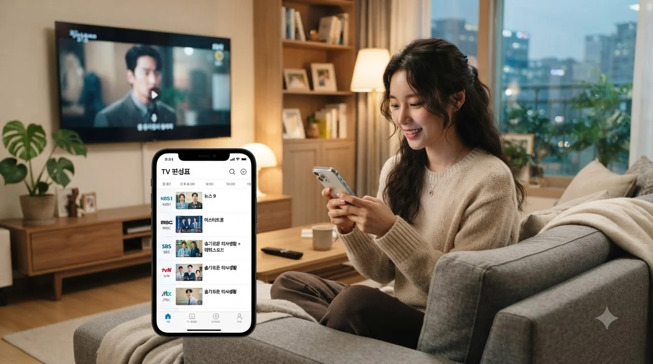 실시간 TV편성표 스마트하게 조회하는 방법