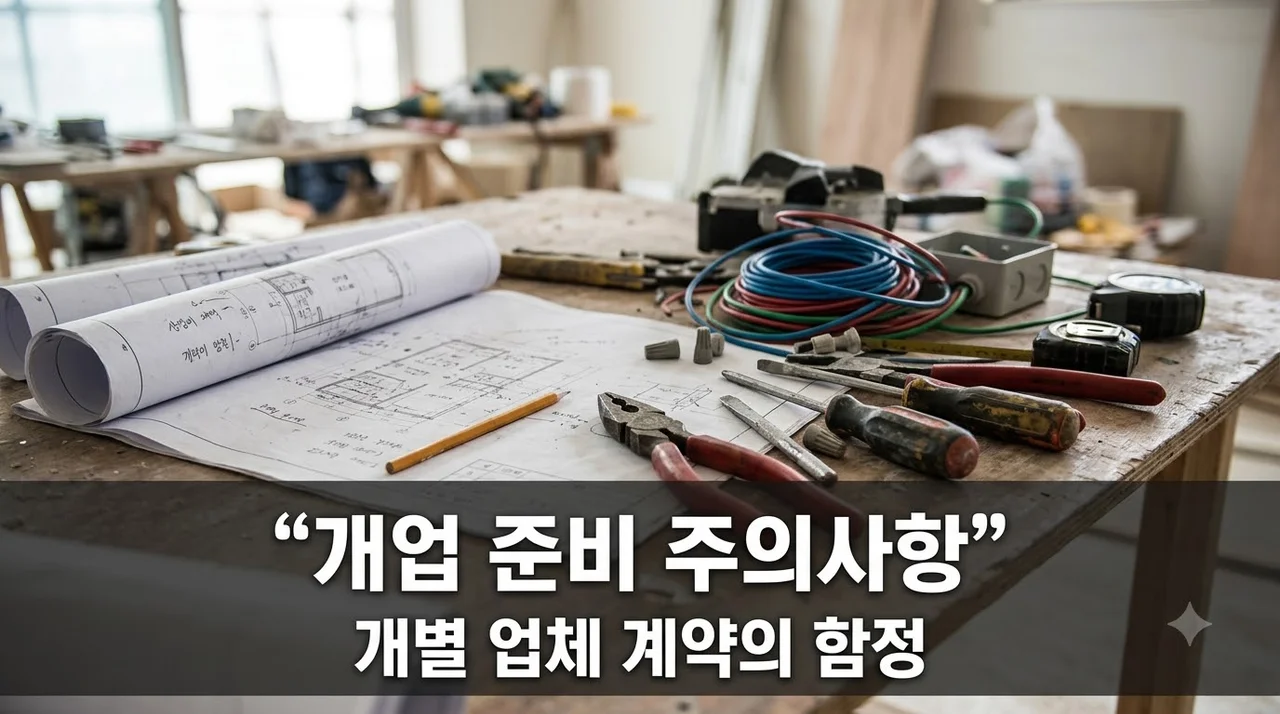개업할 때 여러 업체를 따로 부르면 생기는 문제... 결국 500만원 손해 본 이유