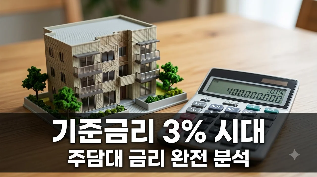 기준금리 3% 진입.. 아파트 매수 전 주담대 금리 무조건 확인해야 할 이유