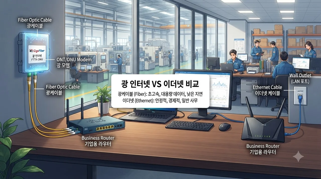 대구 지역 공장 인터넷 통신사별 변경 혜택 비교