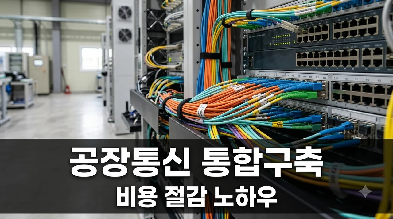 공장 신설 인터넷 CCTV IPTV 통합 구축 비용 40% 아낀 방법..