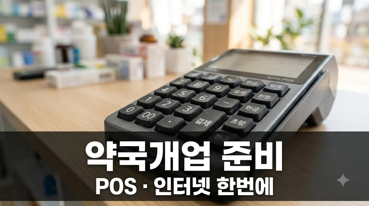 약국 개업 POS기와 인터넷가입 한 번에 준비하는 법.. 30만원 절약 비결?