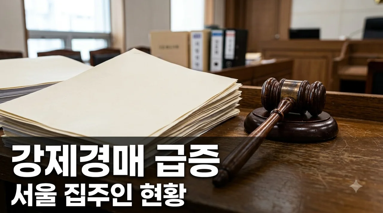 서울 집주인들 결국 "버티다 못해".. 강제경매 44% 급증한 현황