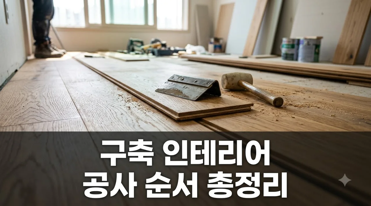"순서 틀리면 500만원 날립니다".. 구축아파트 인테리어 공사 순서의 비밀