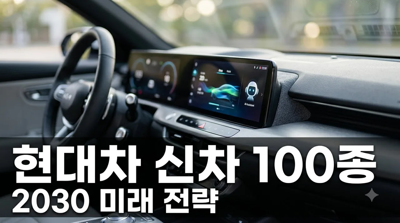 현대차 2030년 신차 100종 공개? '아트리아 AI'와 하이브리드 전략의 정체..