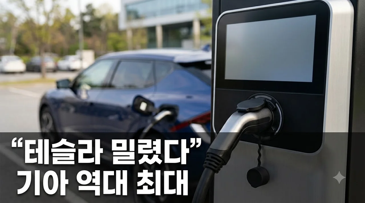 어머나! 테슬라 전기차 판매 4위 밀렸다? 기아 역대 최대 반전..