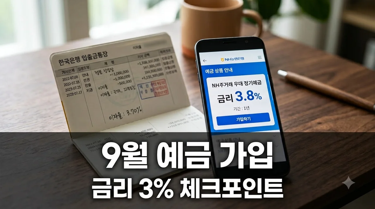 "지금 정기예금 들면 손해?" 9월 기준금리 3% 시대 꼭 챙겨야 할 3가지..