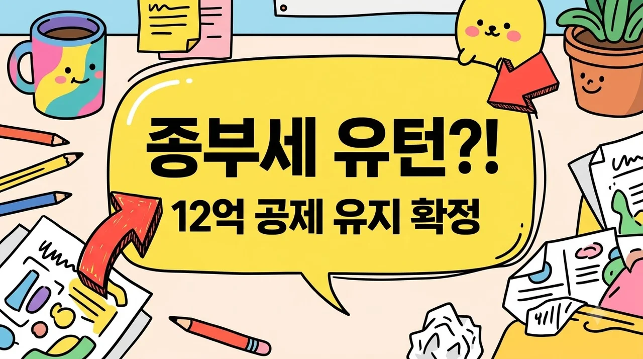 세제개편안 29일 만에 유턴.. 비거주 1주택 종부세 12억 유지 결정된 이유