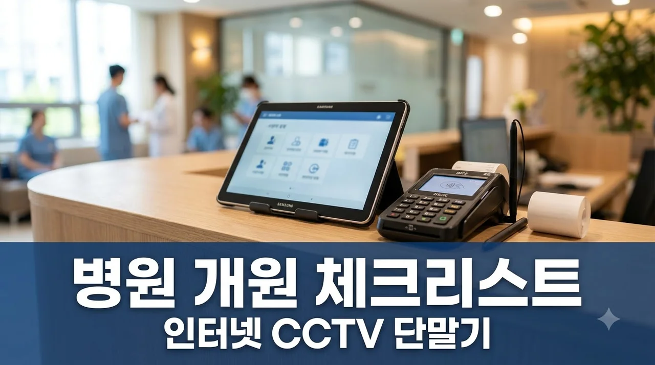병원 개원 전 인터넷·CCTV·카드단말기 준비 체크리스트 완벽 가이드