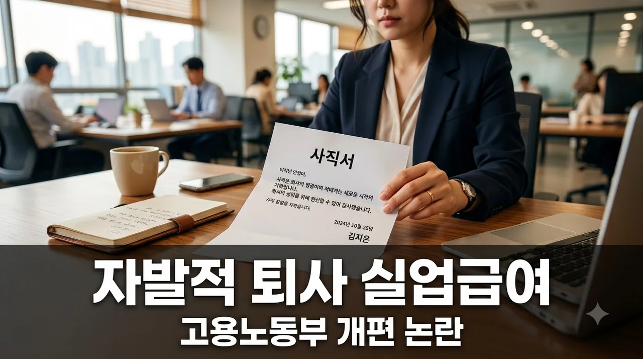자발적 퇴사해도 월 100만원?.. 고용노동부 실업급여 개편 논란