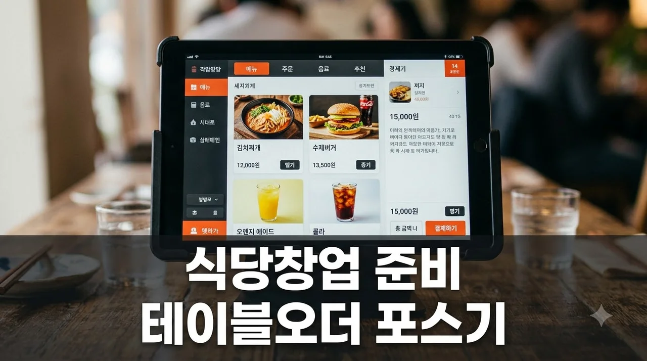 식당 창업 테이블오더·POS·카드단말기 구축 전 필수 체크리스트 5가지
