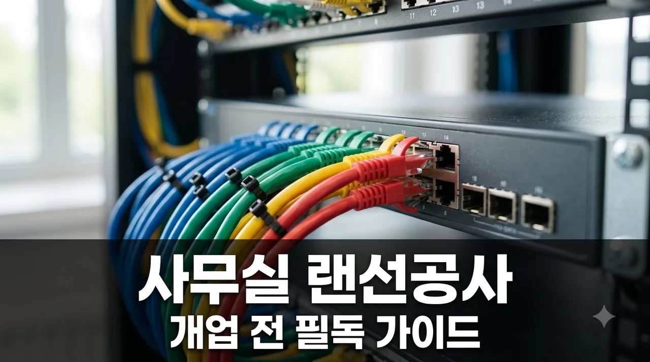 사무실 개업 전 기업인터넷과 네트워크 배선 준비 완벽 정리