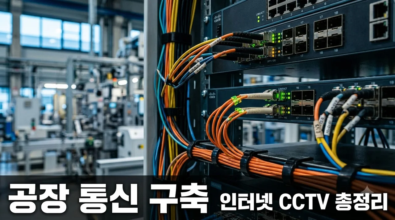 공장 신설 전 인터넷 CCTV IPTV 구축 시 확인할 기준 총정리