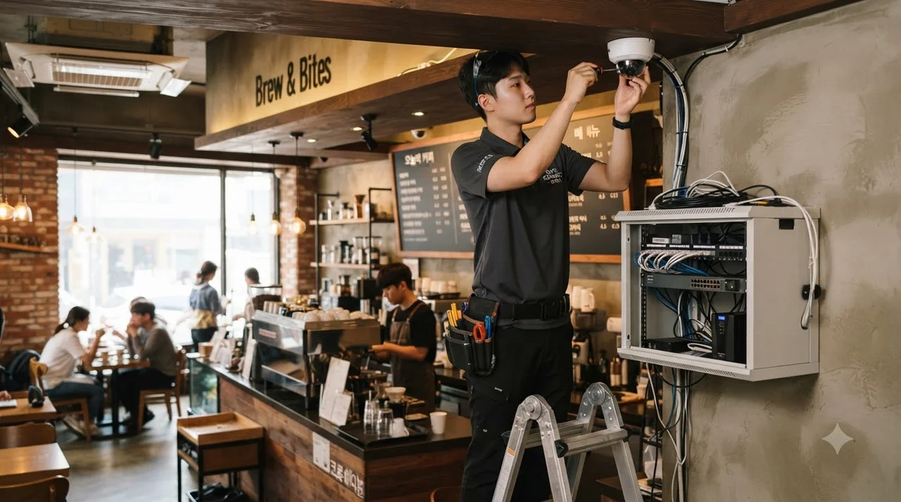 인터넷·CCTV·키오스크 원스톱 시공 진행 단계