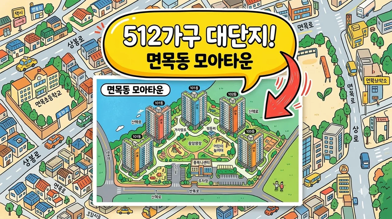 면목동 모아타운 247가구가 512가구로 두 배 껑충.. HS화성 대형 호재의 정체는?