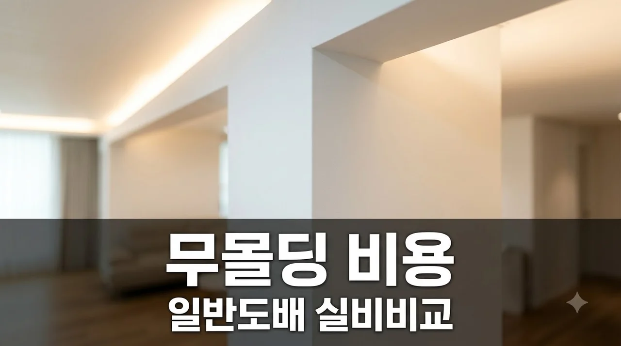무몰딩 인테리어 비용 얼마나 드나? 일반 도배 차이 실비 비교 총정리