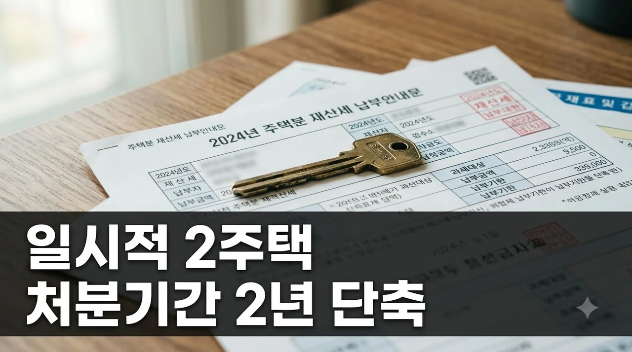 일시적 2주택 10월 전에 팔아야 하나? 처분기간 2년 단축 기준과 반전 예외