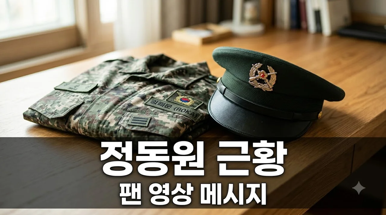 군복무 정동원, 팬들에게 보낸 뜻밖의 영상.. 내용 확인해보니?