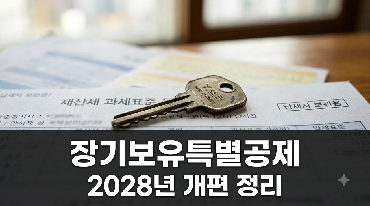 2028년부터 장기보유특별공제 싹 바뀐다는데.. 지금 집 팔아야 할까?