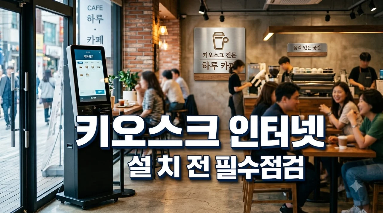키오스크 설치 전 인터넷 환경을 먼저 확인해야 하는 이유 3가지 (2026 총정리)