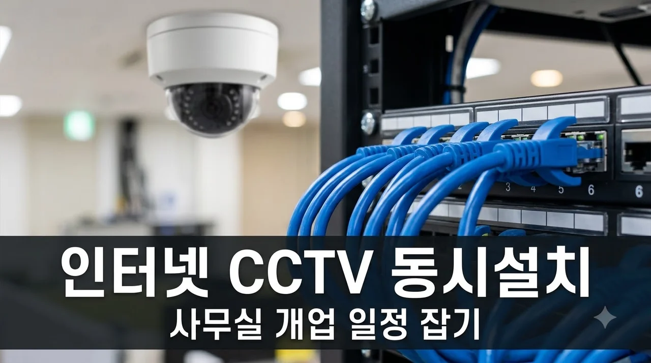 사무실 인터넷과 CCTV를 같은 날 설치하려면 일정 잡는 법 완벽정리