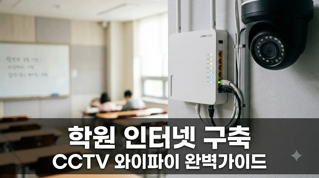 학원 인터넷·와이파이·CCTV 구축 완벽가이드: 개강 전 필수 준비