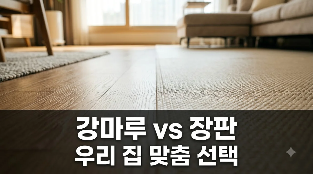 어머나! 강마루 vs 장판 고민했더니.. 30평 시공 후 뜻밖의 결과