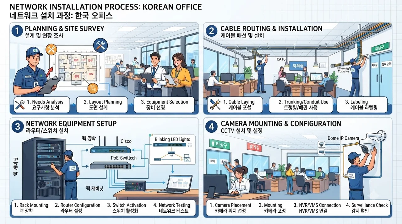 SKB 통신 원스톱 설치 4단계 진행 절차