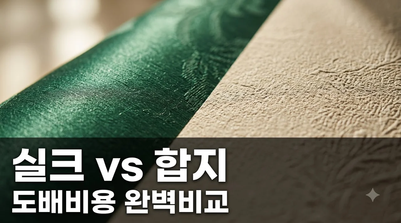 합지벽지 선택했다가 100만원 버릴 뻔?.. 실크벽지 도배비용 뜻밖의 차이