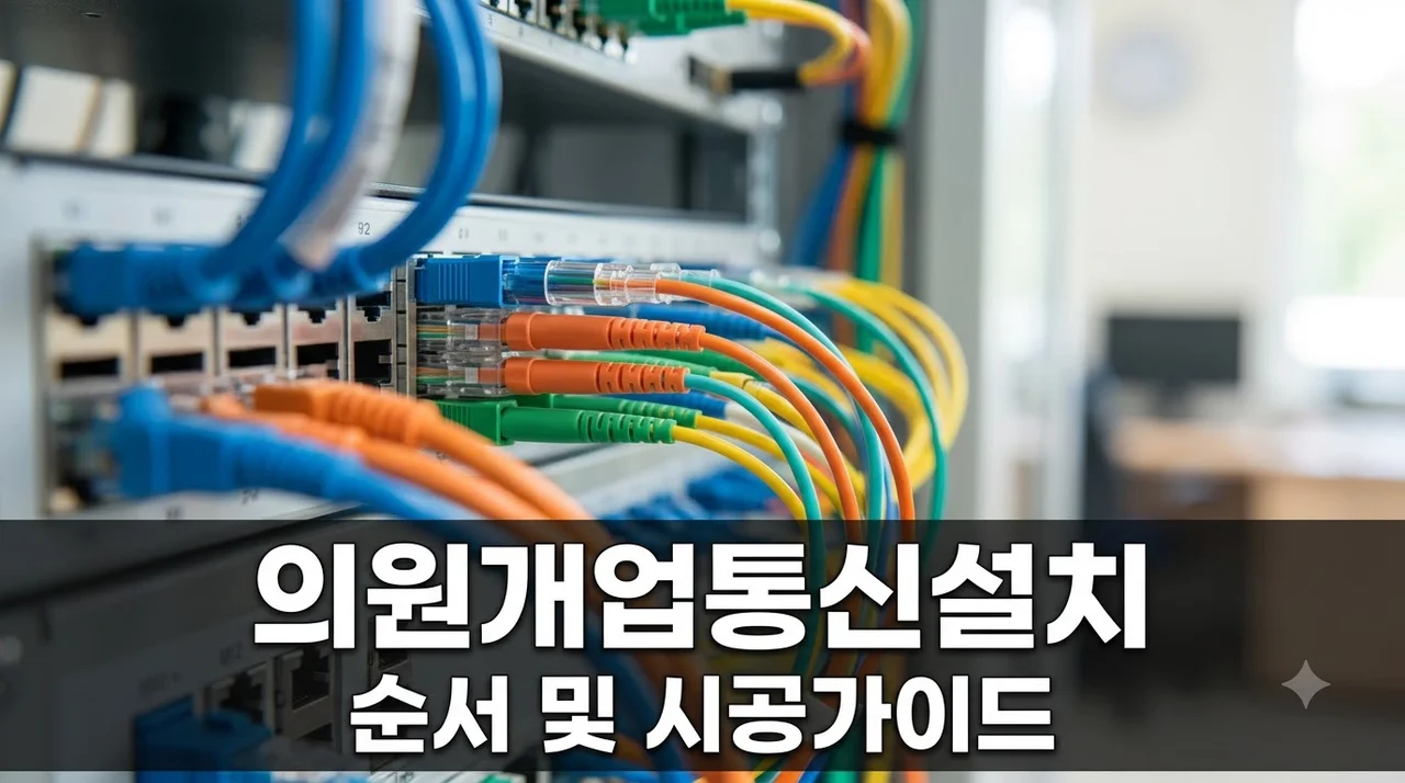 의원 개업 인터넷·와이파이·CCTV 설치 순서 완벽 정리